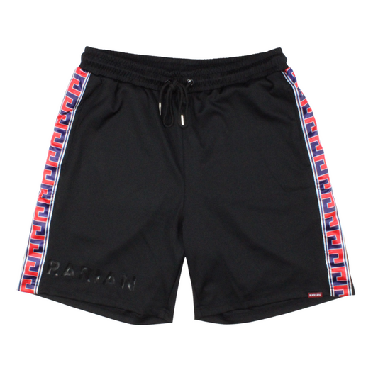 PATTERN TAPE SHORTS - BLACK